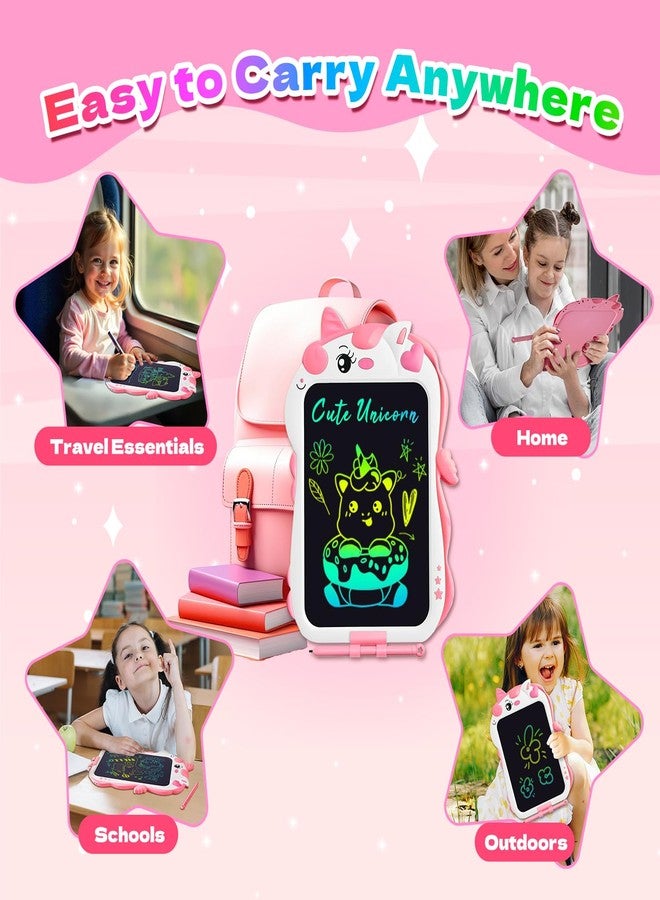 POPERFUN Unicorn Toys Lcd Writing Tablet for Kids, Reusable 8.5 Inch Kids Drawing Tablet, Educational Drawing Pad Doodle Board for Toddler Toys, Christmas Gifts Birthday Gifts for Ager3 4 5 6 7, Cute Girl Toys - Image 4